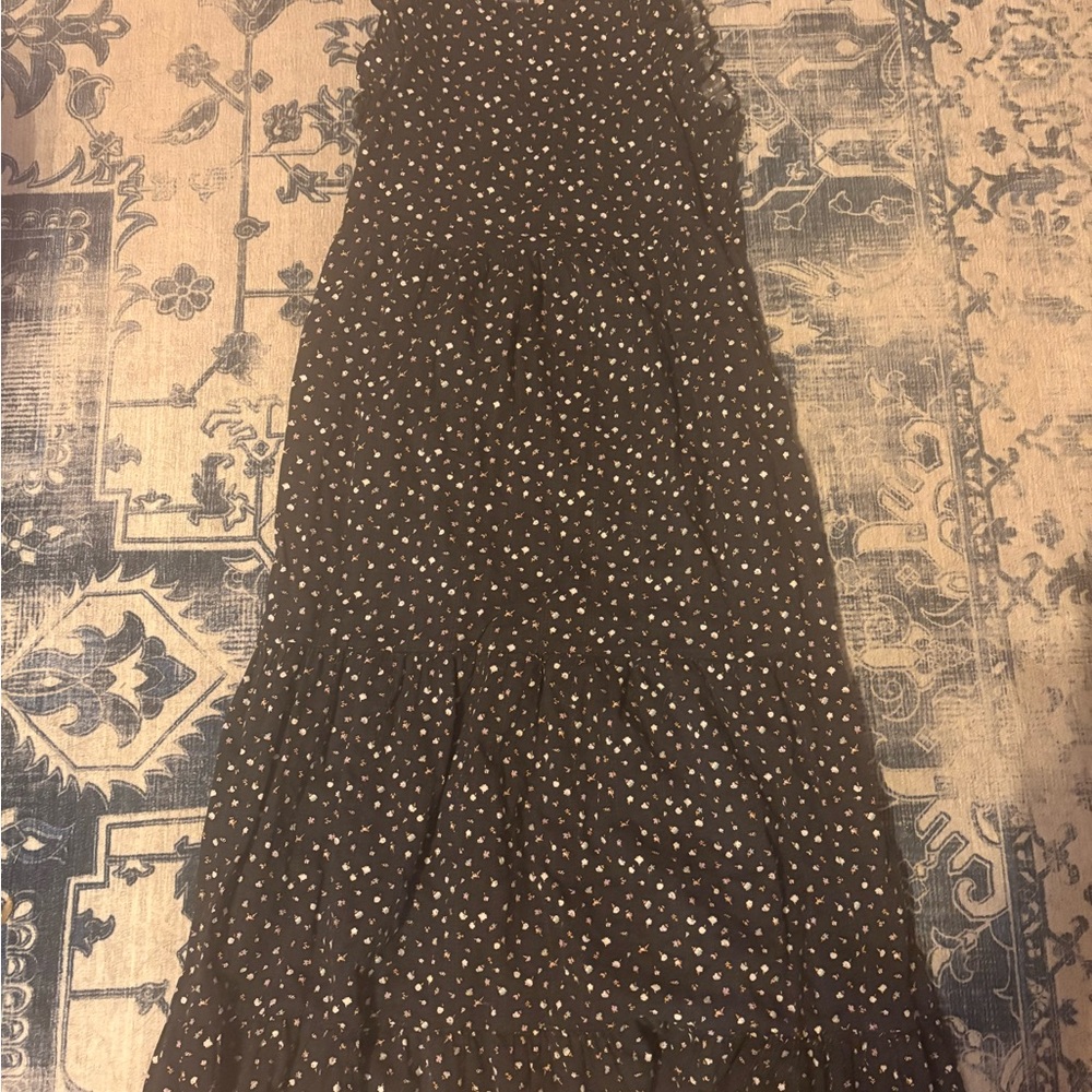Universal Thread Black Polka Dot Maxi Dress